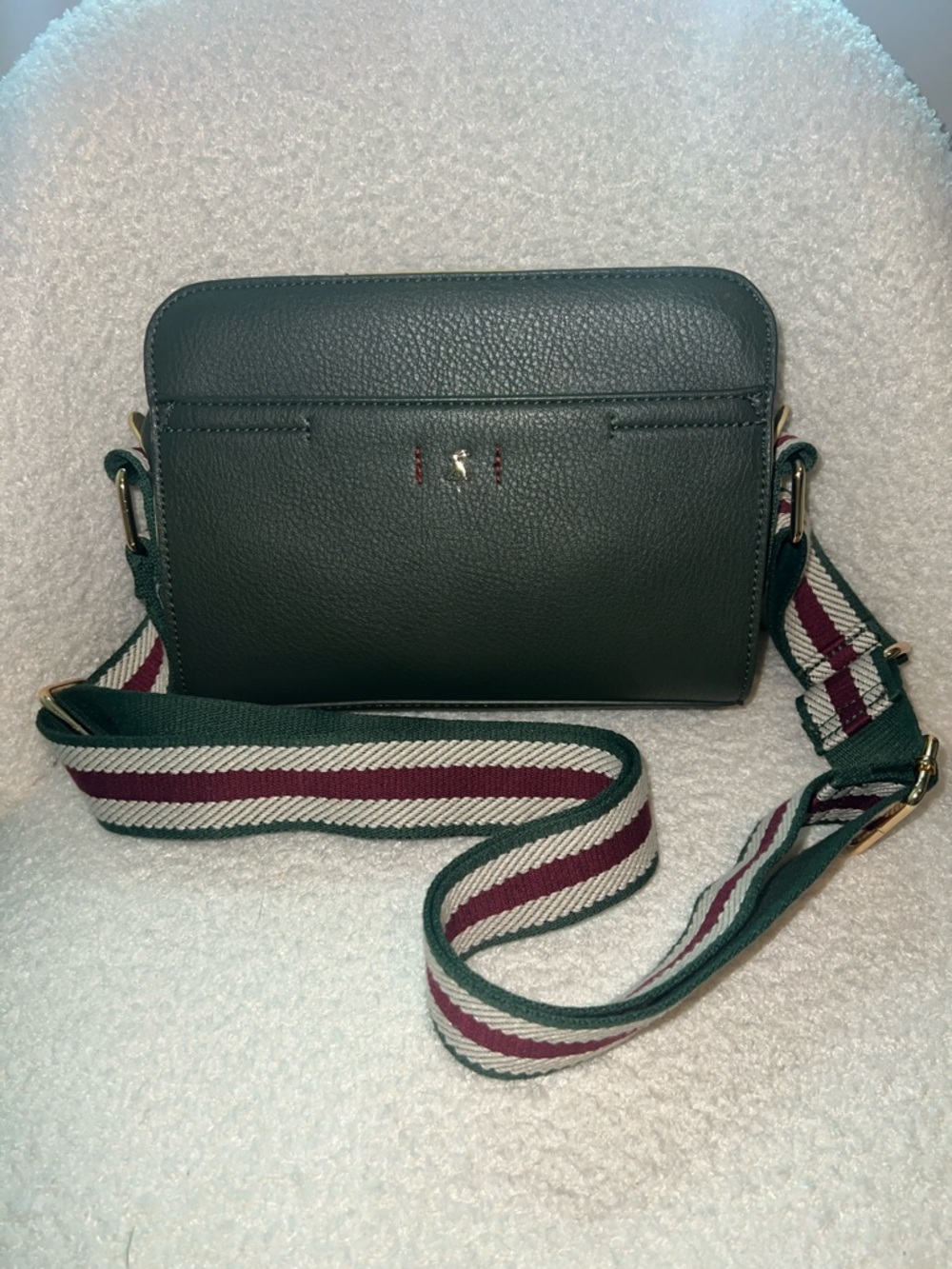 Joules Zia Vegan Leather Camera Bag - Khaki Green - Picture 8 of 16